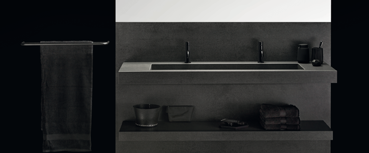 Badkamertrend Monochrome Black moodboard